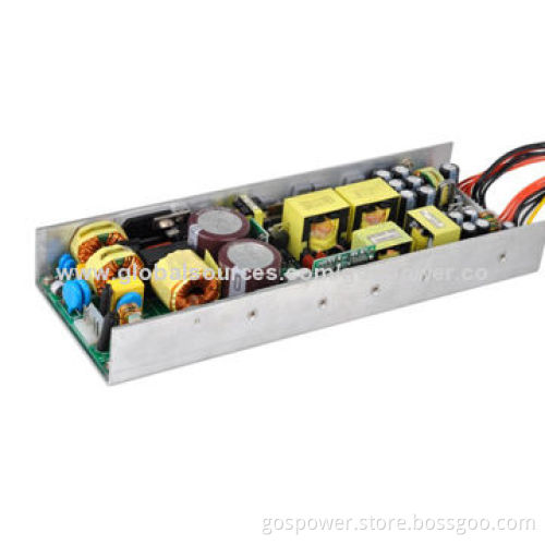 800W Gigabit Ethernet Open Frame Telecom Power Supply with 100 to 240V AC, 47 to 63Hz Input Voltage